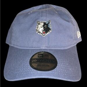 New Era 29TWENTY Minnesota Timberwolves NBA Hat - Medium - Blue/Gray Split Logo